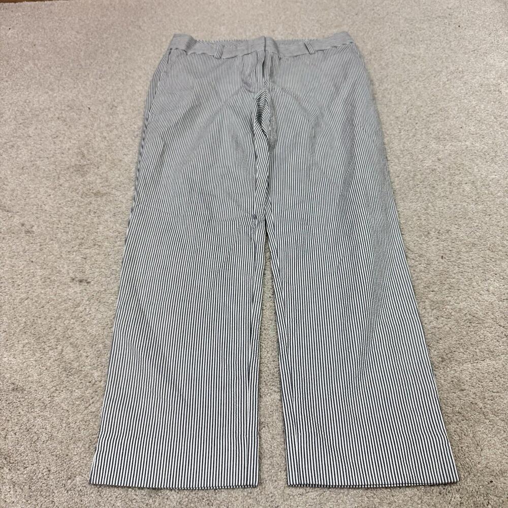 Talbots Signature Pants Women’s Blue White Striped Size 2 - Picture 5 of 12